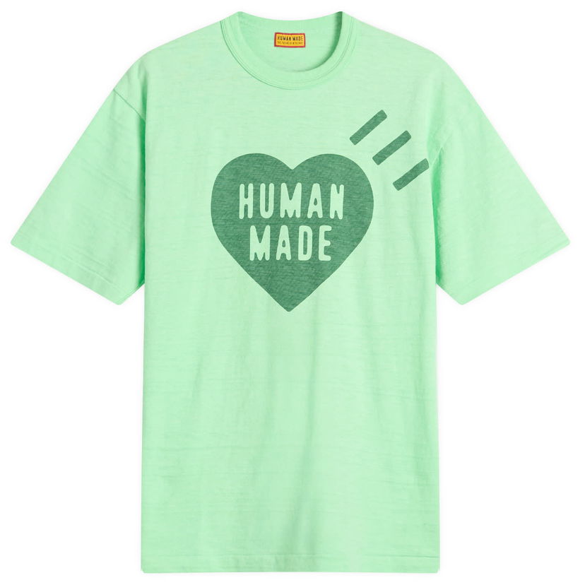 T-paita Human Made Human Made Garment Dyed Heart T-Shirt, Size Large Vihreä | HM29CS033-GRN