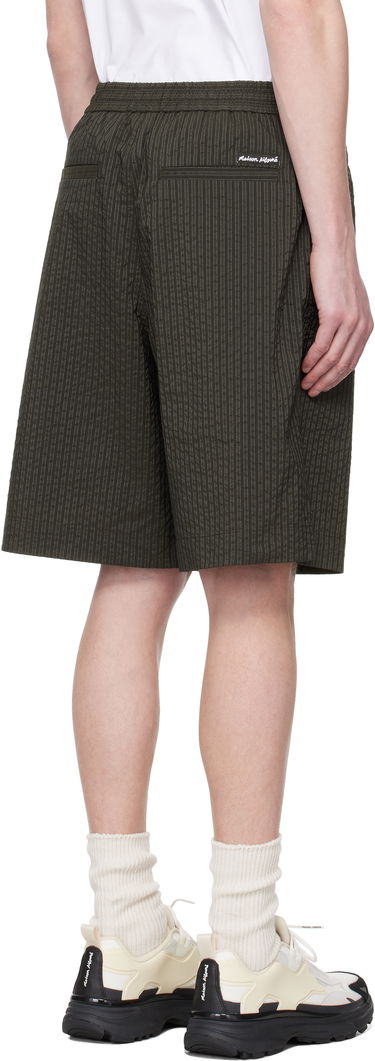 Shortsit MAISON KITSUNÉ Maison Kitsuné Elasticated Bermuda Shorts Vihreä | OM01406WC5032, 2