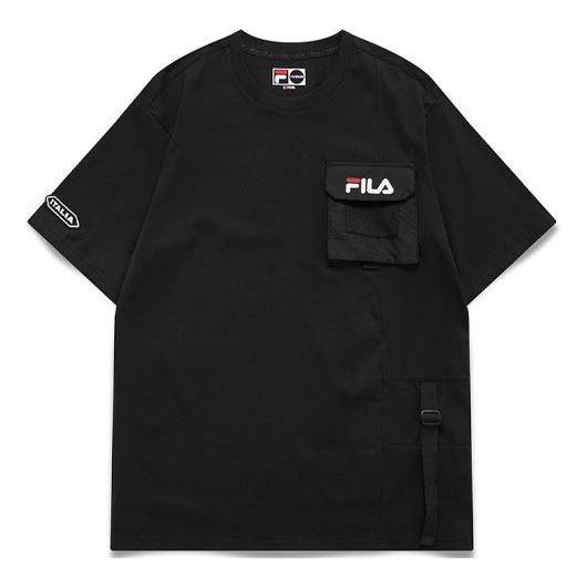 T-paita FILA Fusion Multiple Pockets Short Sleeve T-Shirt Musta | T11M123106F-BK