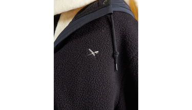 Takki Irie Daily Arctik Hooded Fleece Long Jacket Tummansininen | 965D111-700, 3