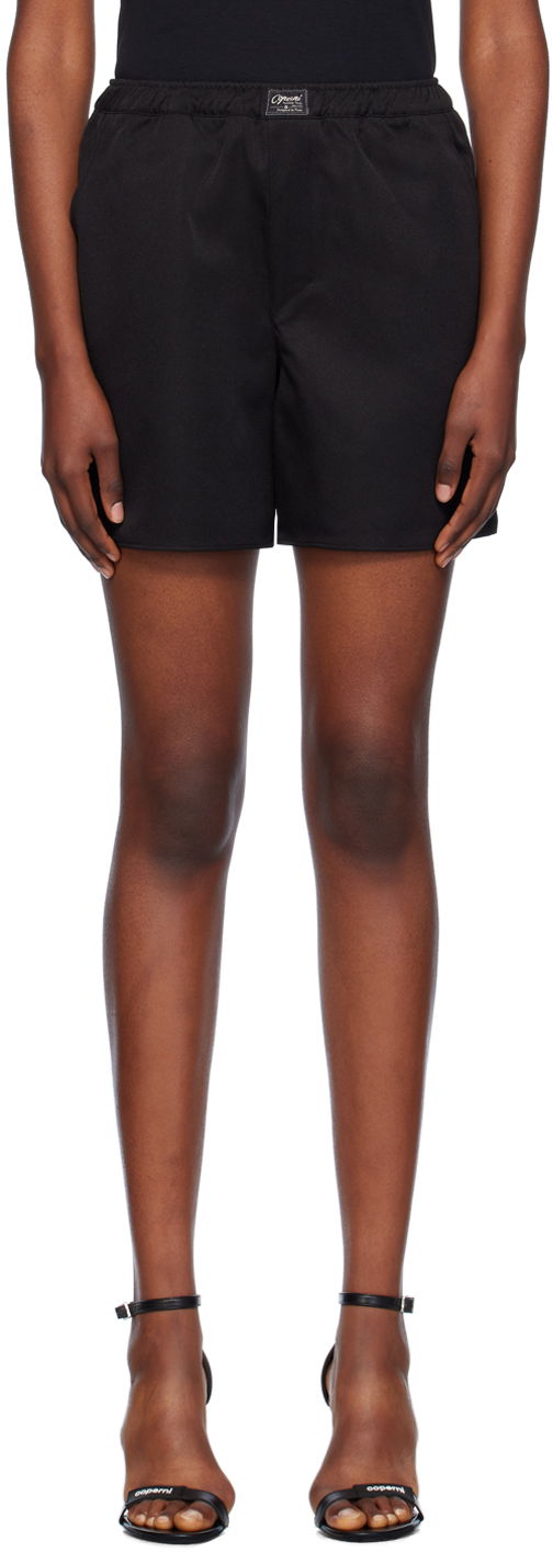 Shortsit Coperni Designer Satin Boxer Shorts Musta | COPP92F3004