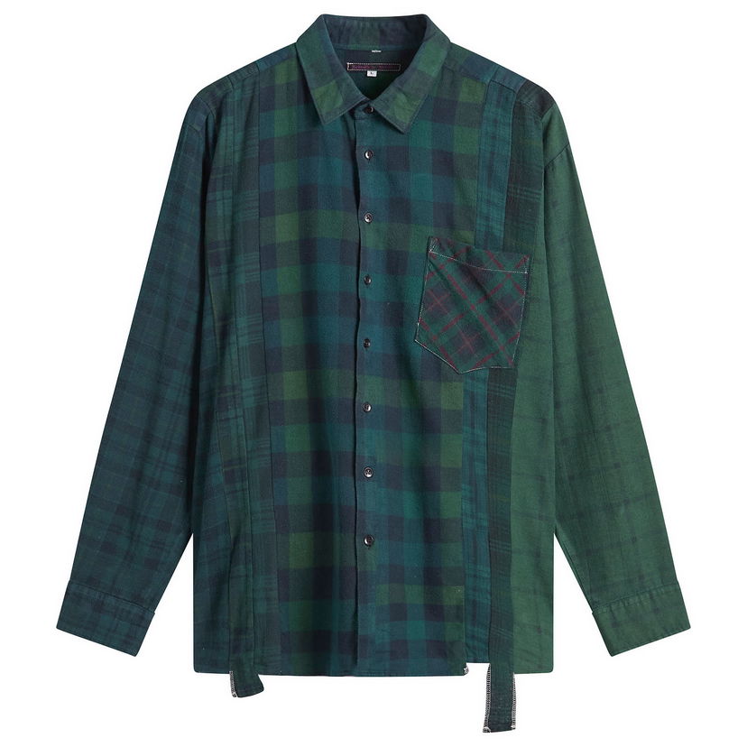 Paita Needles 7 Cuts Over Dyed Flannel Shirt Monivärinen | RW394-B