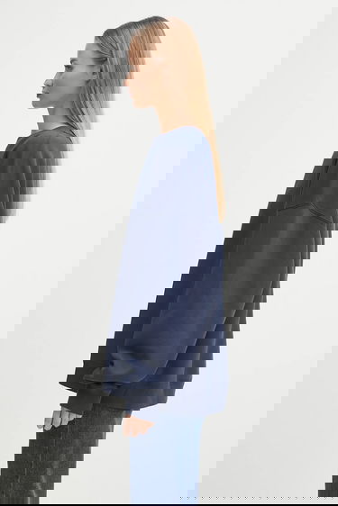 Huppari Anine Bing Anine Bing Miles Sweatshirt Tummansininen | A.08.11205, 1