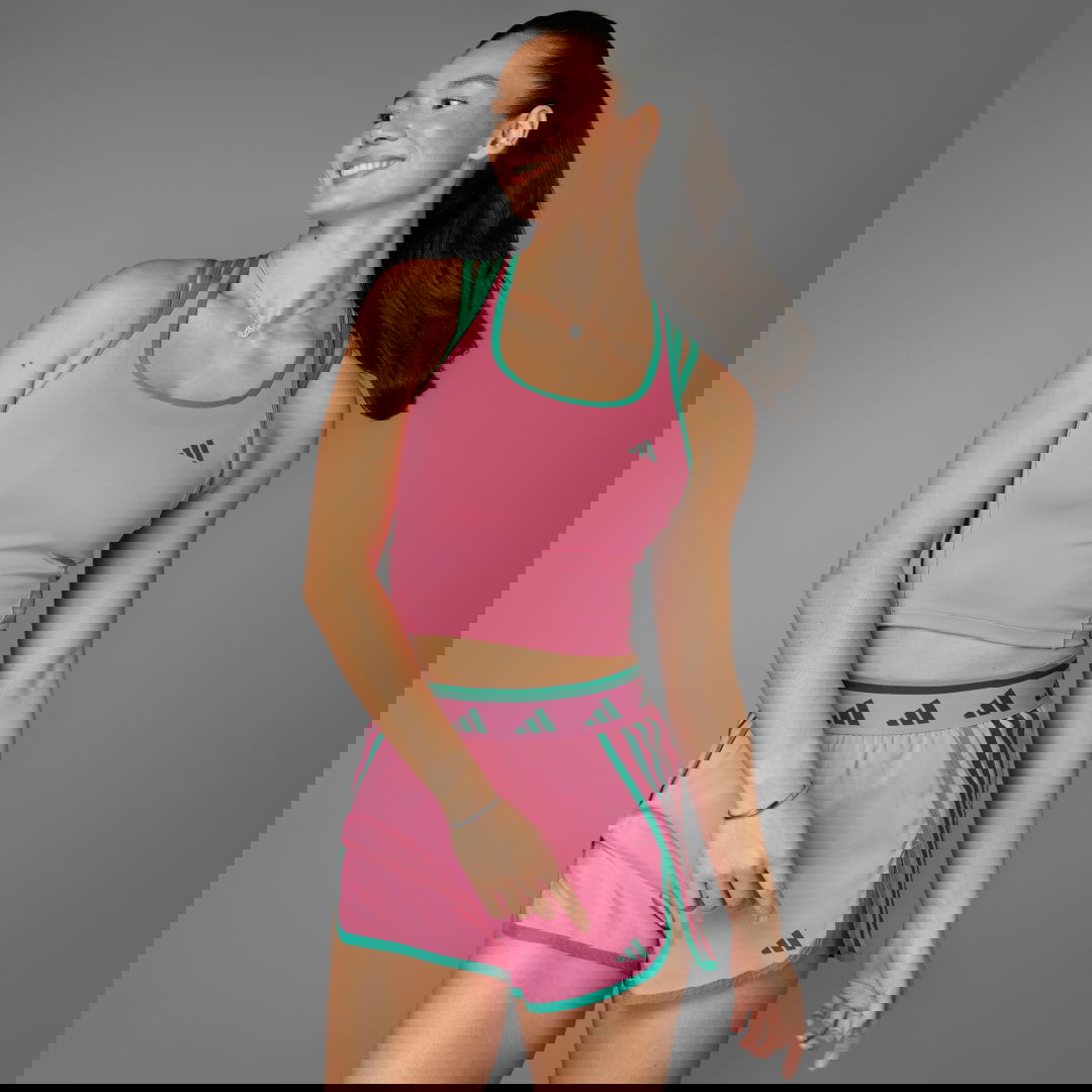 Shortsit adidas Performance Hyperglam Color Pop Tank Top Vaaleanpunainen | JE8810, 0