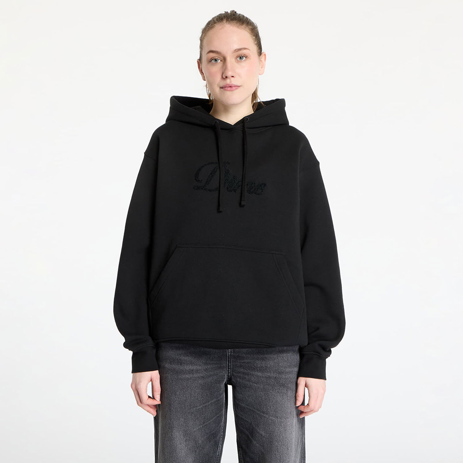 Huppari Dime DIME Cursive Logo Hoodie Musta | DIMEHO2449BLK, 1