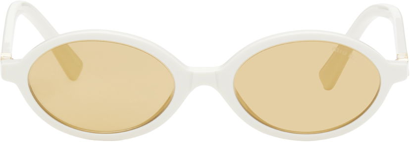 Aurinkolasit Miu Miu Miu Miu Miu Regard Sunglasses Valkoinen | 0MU 04ZS 8056597989268