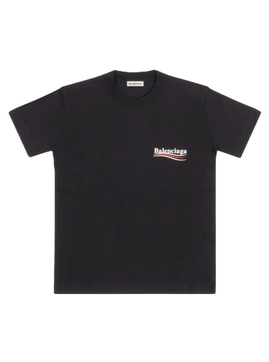 T-paita Balenciaga Political Campagin Small Fit T-Shirt Musta | 612964TIV521070