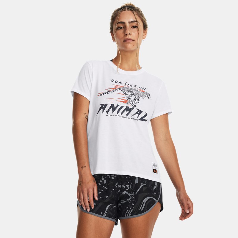 T-paita Under Armour T-shirts Valkoinen | 1380436-100, 0