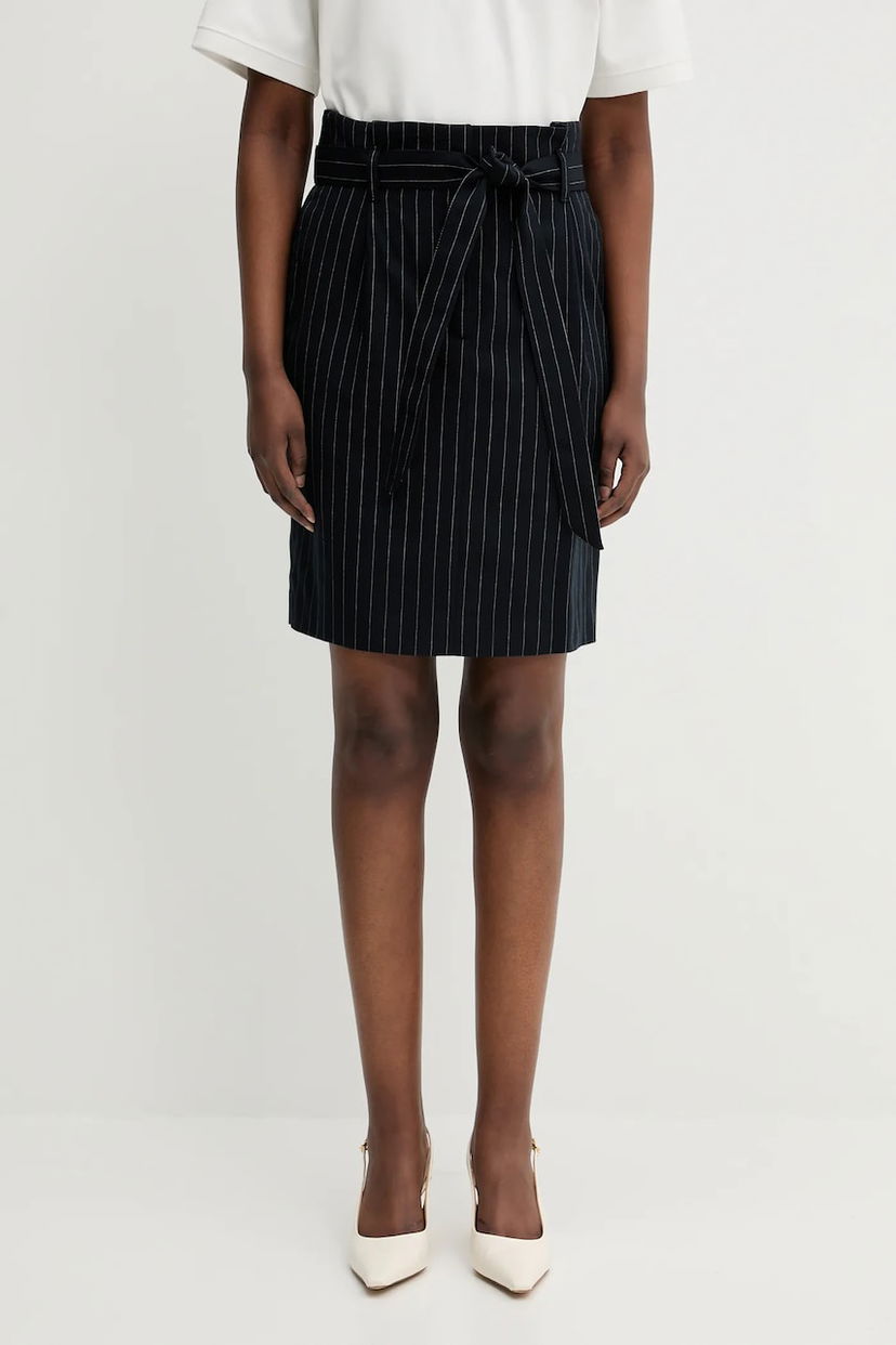 Hame MAISON KITSUNÉ Maison Kitsuné Paperbag Pleated Mini Skirt Musta | OW01521WT3007
