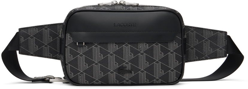Vyötärölaukku Lacoste 'The Blend Monogram' Bag Musta | NH4004LX