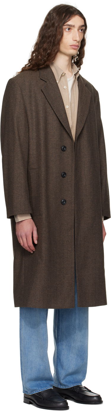 Takit BOSS Hugo Regular Fit Concealed Closure Coat Ruskea | 50542695, 1