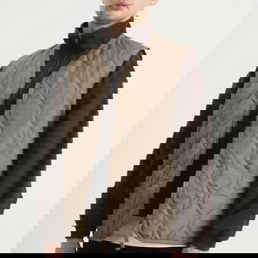 Liivi TAION Military Quilted Zip Vest Beige | TAION-001ZML-1-DKH, 4