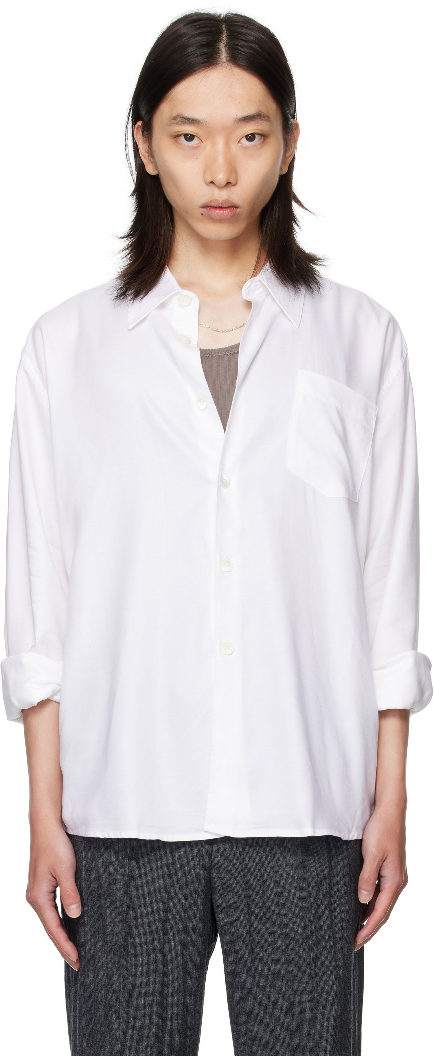 Paita OUR LEGACY Our Legacy Beyond Button-Up Shirt Valkoinen | M4252BSW, 0