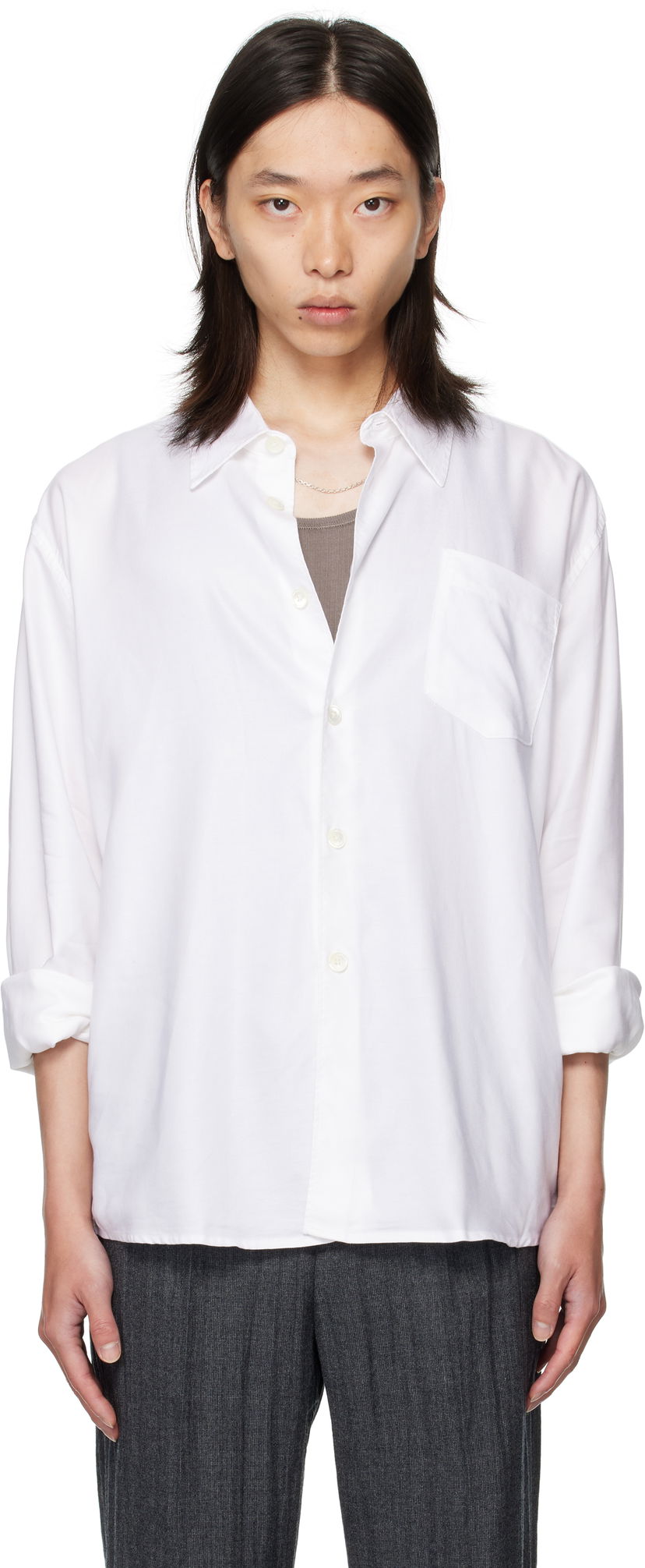Paita OUR LEGACY Our Legacy Beyond Button-Up Shirt Valkoinen | M4252BSW