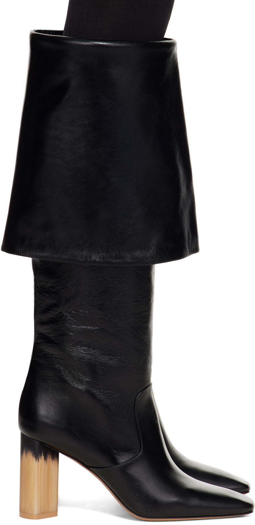 Mekko CHLOÉ Chloé Georgia Heeled Tall Boots Musta | CHC25S07YQJ