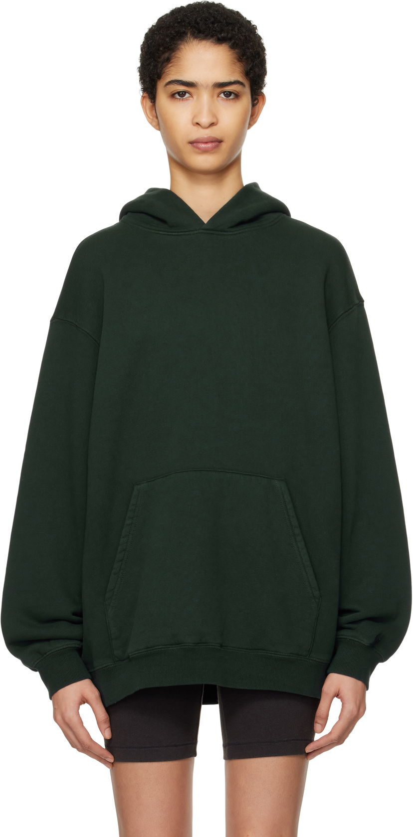 Huppari SKIMS SKIMS Vintage Fleece Oversized Hoodie Vihreä | PL-PLO-6558W