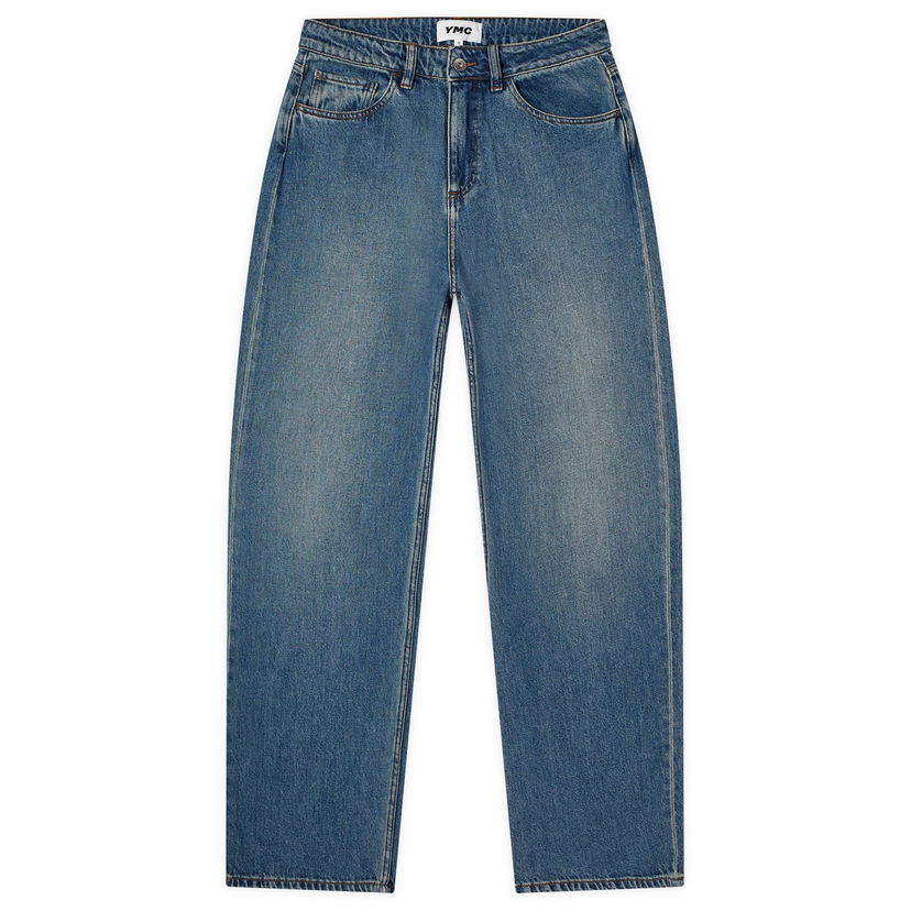 Jeans YMC Silver Washed Jeans Sininen | Q4WMG-40