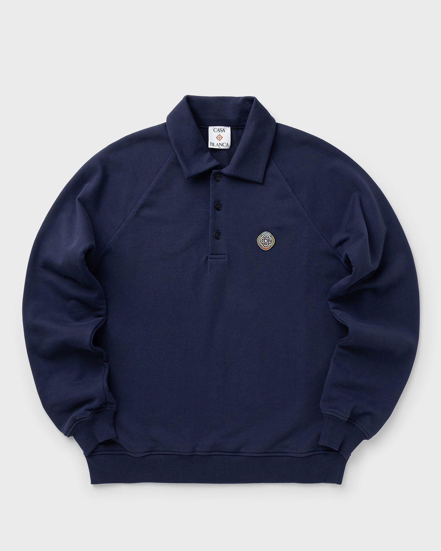 Huppari Casablanca Casa Blanca Collar Sweatshirt Tummansininen | M-AW25-JTP-409-01, 0