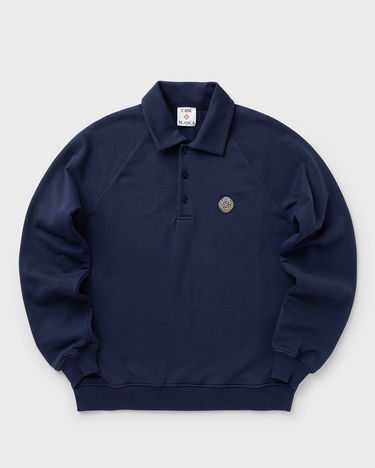 Huppari Casablanca Casa Blanca Collar Sweatshirt Tummansininen | M-AW25-JTP-409-01, 0
