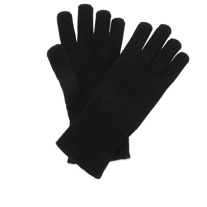 Käsineet Moncler Moncler Logo Knit Gloves, Size Large Musta | 3A000-08-A9342-999