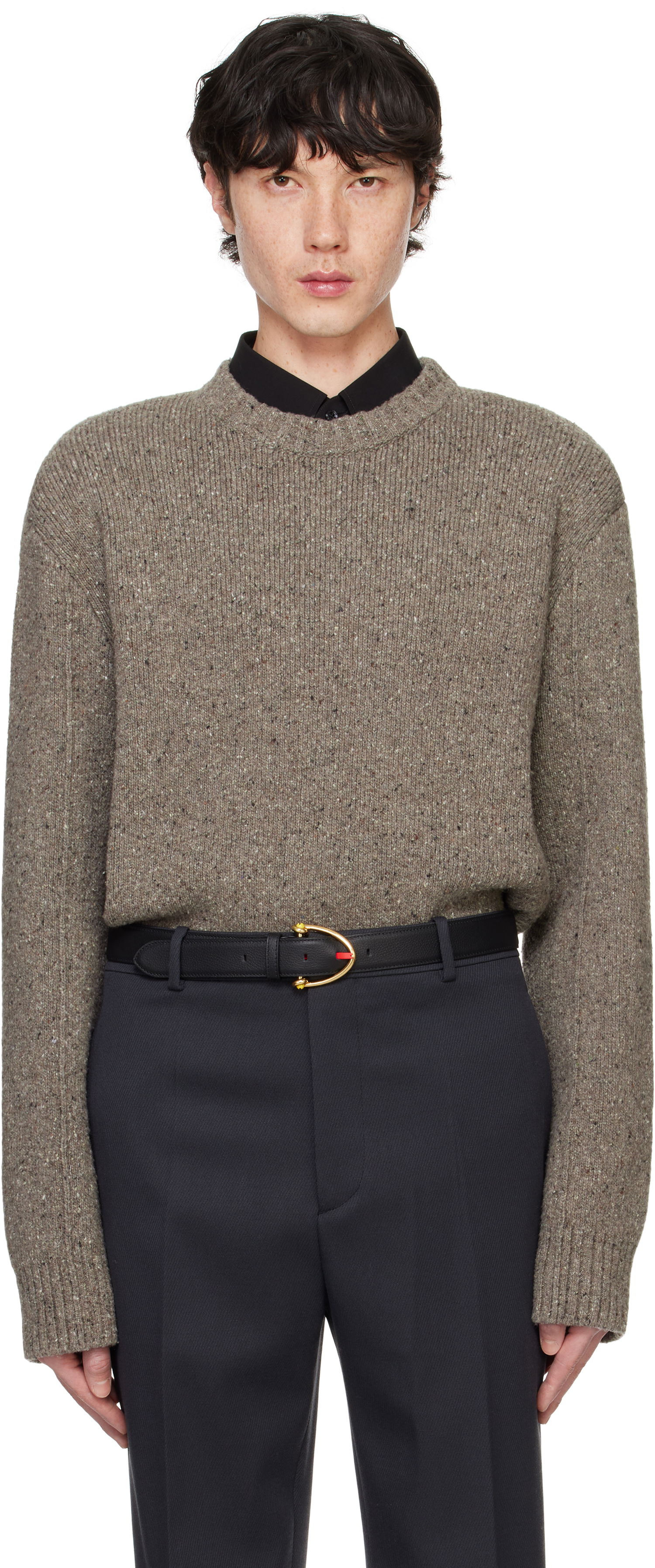 Villapaita Bottega Veneta Wool Tailored Sweater Ruskea | 799141-V4TK0-1830, 0