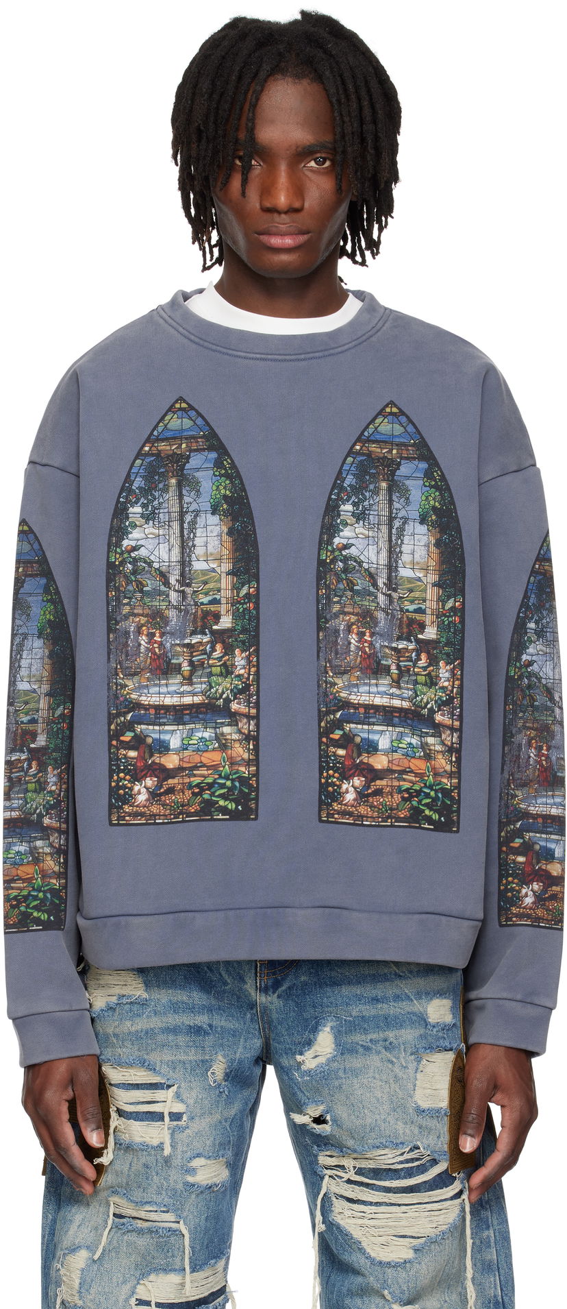 Huppari Who Decides War Who Decides War Apparent Crewneck Sweatshirt Sininen | 1110030010SS25
