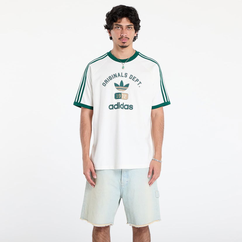 T-paita adidas Originals 3-Stripes Originals Dept. Graphic Tee Valkoinen | KD6266