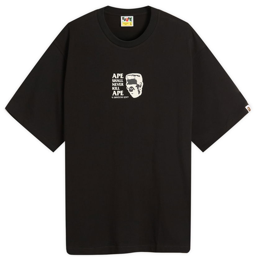 T-paita BAPE A Bathing Ape Frankenstein Graphic Tee, Size Small Musta | 001TEL801338M-BLK