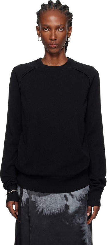 Villapaita Ann Demeulemeester Ann Demeulemeester Ulu Cut-Out Sweater Musta | CO02-W-KN01-FA147-099, 0