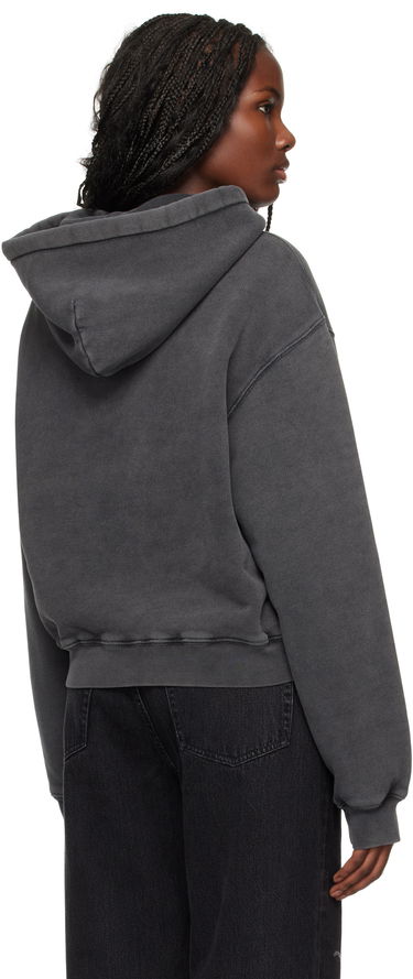 Huppari Alexander Wang Blade Logo-Embossed Hoodie Musta | 4CC4242107, 2
