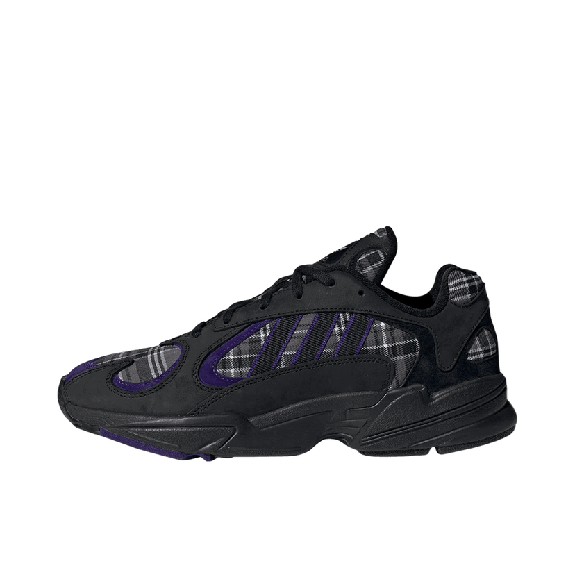 Tennarit ja kengät adidas Originals Yung-1 Purple Plaid Musta | EF3965