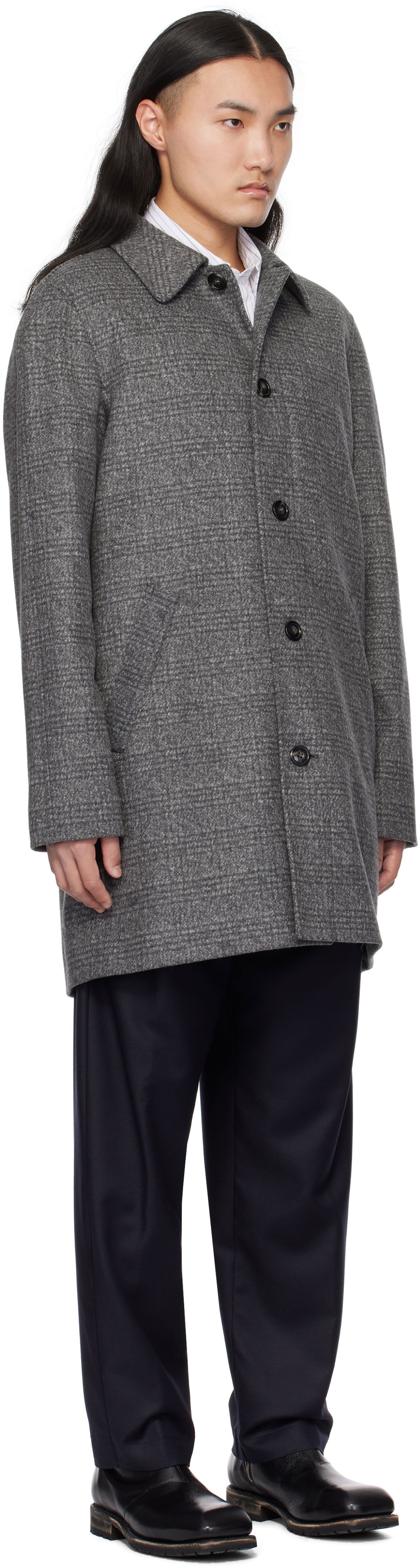 Takit A.P.C. Wool Car Coat Harmaa | WOARE-H01547, 1