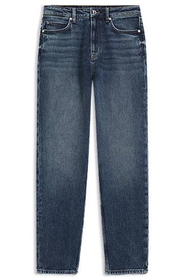 Jeans BOSS Mom-fit Authentic Comfort-Stretch Denim Jeans Sininen | 50546480