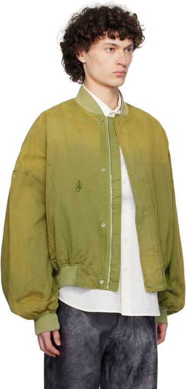 Bomber-takki JW Anderson JW Anderson Relaxed Cotton Bomber Jacket Vihreä | JK0382-PG1767, 1