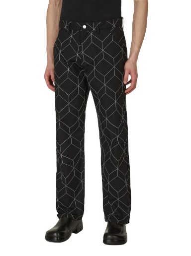 Housut Pleasures Vocal Utility Pants Musta | P23SP035 BLACK