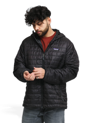 Puffer takki Patagonia Nano Puff Hoody Musta | 84222 BLK