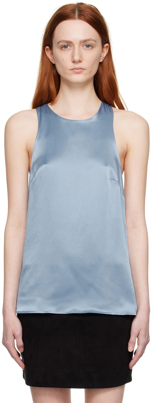 Tankkitoppi Loulou de Saison Loulou de Saison Estor Silk Camisole Sininen | ESTOR, 0