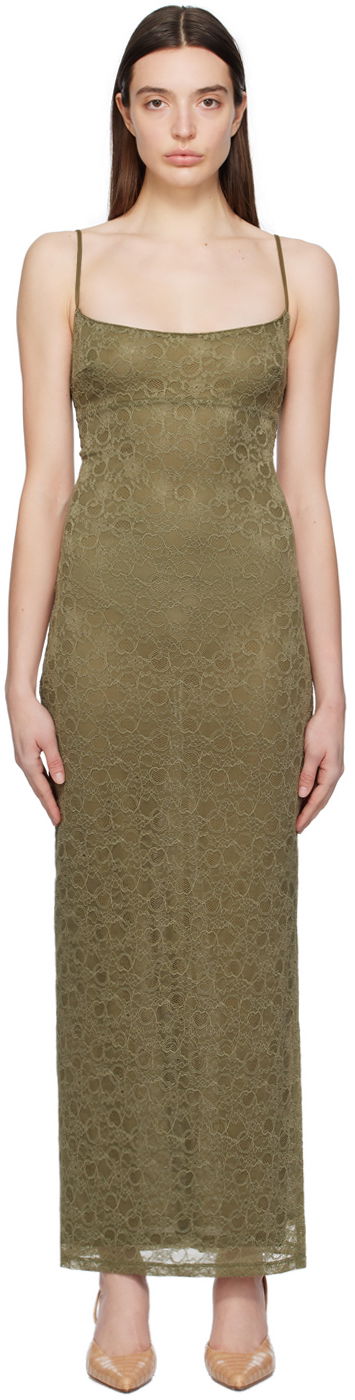 Mekko Miaou Miaou Thais Lace Maxi Dress Vihreä | 5019SLHUN