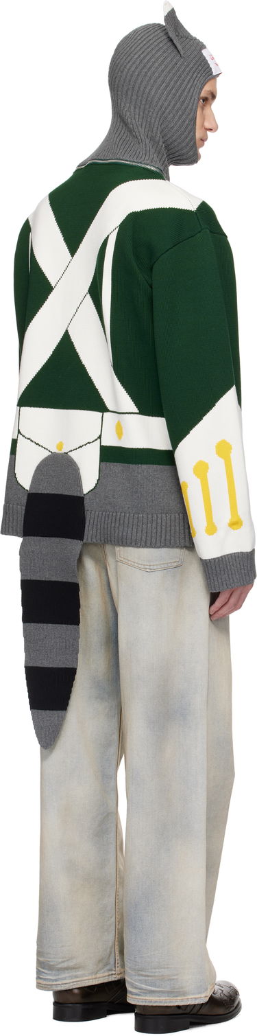 Villapaita Charles Jeffrey Loverboy Charles Jeffrey LOVERBOY Knit Balaclava and Toy Soldier Sweater Vihreä | 54090101, 2
