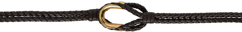 Vyöt Bottega Veneta Bottega Veneta Coaxial Knotted Leather Belt Ruskea | 754081 V0HW1