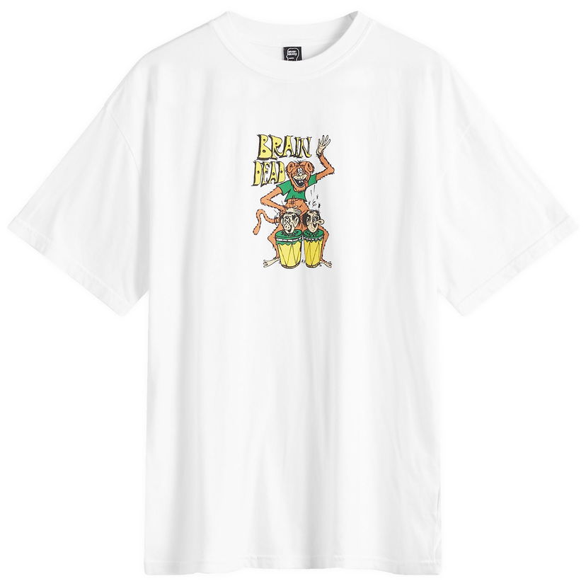 T-paita Brain Dead Bongo Brain Graphic T-Shirt Valkoinen | W24T00004084-WHT