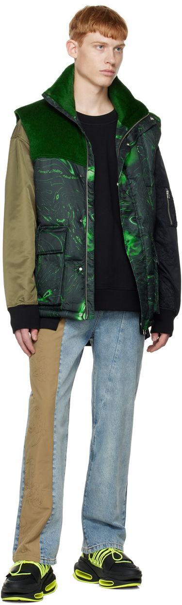 Liivi Feng Chen Wang Feng Chen Wang Graphic Down Vest Vihreä | FUF14VS01, 3
