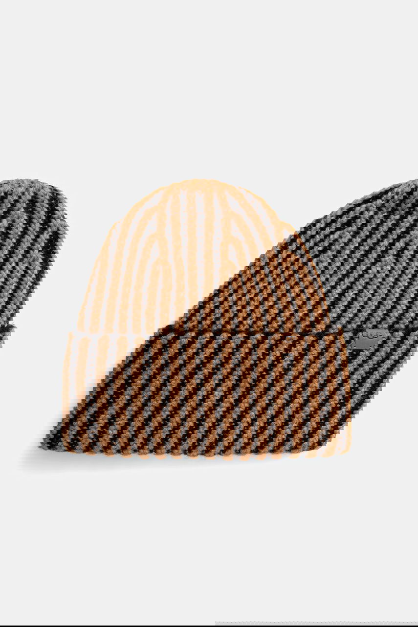 Asusteet UGG CHUNKY Knitted Striped Wool Blend Hat and Fingerless Gloves Set Monivärinen | 103605, 1