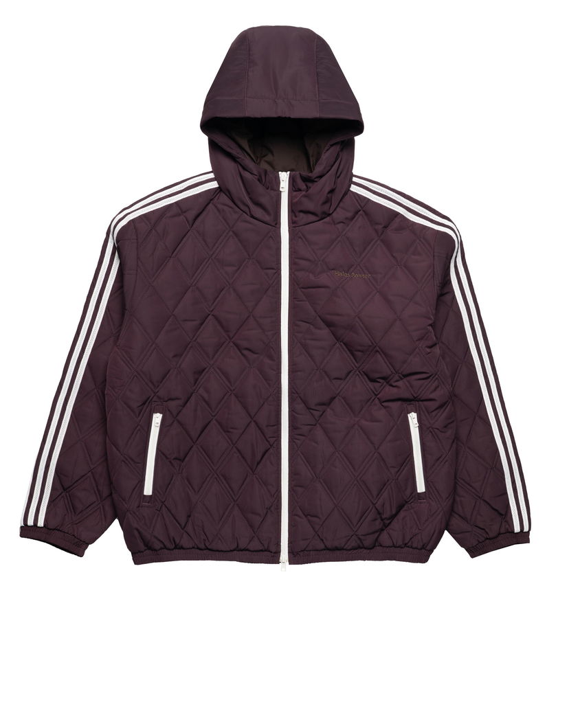 Puffer takki adidas Originals Wales Bonner Quilted Hooded Jacket Burgundia | KE9956