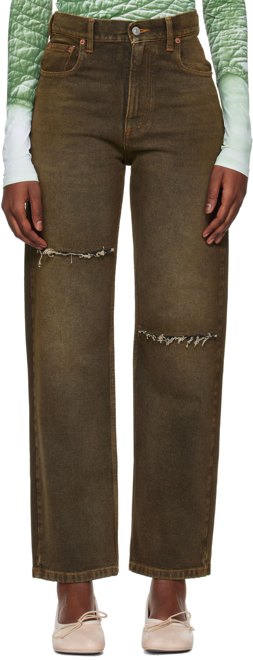 Jeans Maison Margiela 5-Pocket Jeans Ruskea | SH2LA0011 S30848