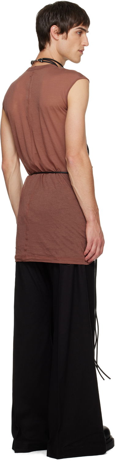 Tankkitoppi Rick Owens Concordians Cord Fringed Tank Top Ruskea | RR02E1457 LBL, 2