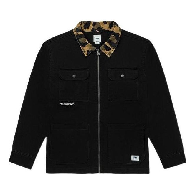 Bomber-takki Vans Print Mash Up Jacket Musta | VN0A7SDLBLK