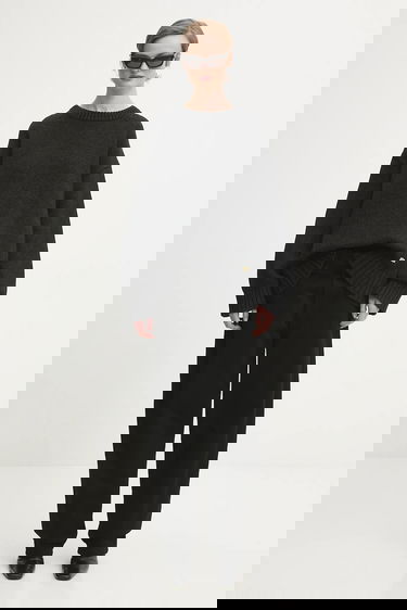 Villapaita GANNI Chunky Wool Mix Harmaa | K2610, 4