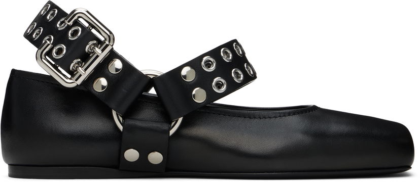 Tennarit ja kengät Alaïa ALAÏA Biker Ballerina Flats Musta | AA3A041CK290