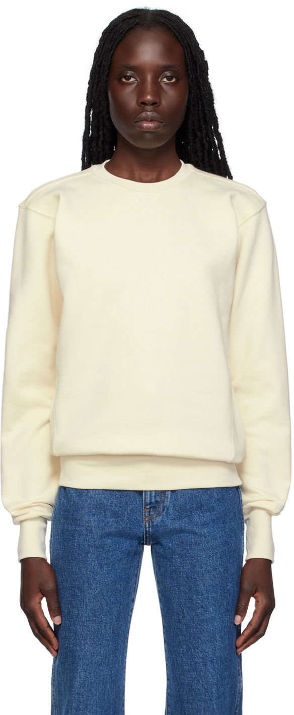 Villapaita TOTEME TOTEME Crewneck Sweatshirt Beige | 233-5068-783